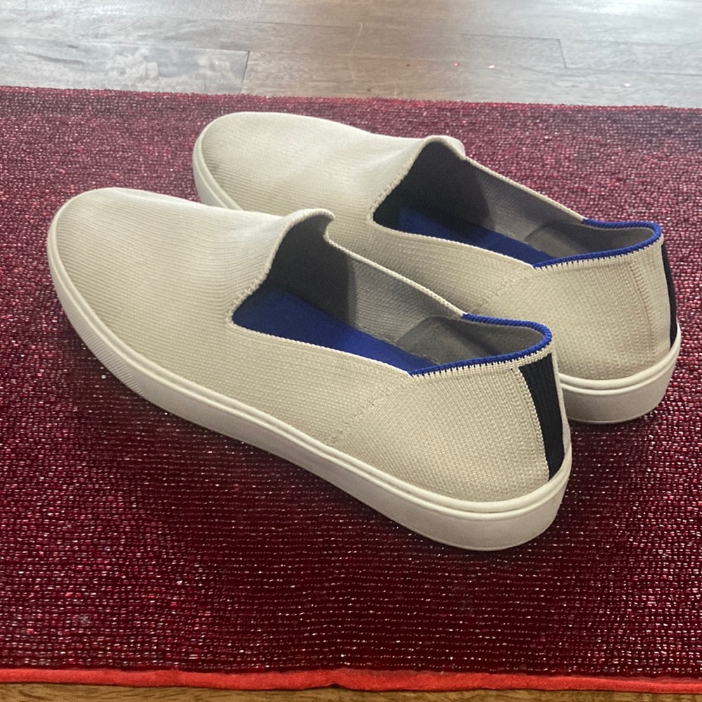 Rothy’s Sand Colored Slip Ons size 8